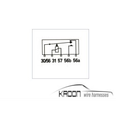 Waterslide decal for Wherle relay 30/56 WS (Relay Diagram) art.no 30/56-WS