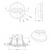 Rubber grommet battery cable 944, 951,968 for Porsche art.no 944.612.213.00 KRO19